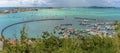 A view from Fort Louis above harbour in Marigot in St Martin Royalty Free Stock Photo