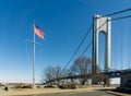 A view of the Fort Wadsworth Overlook located on a bluff overlooking the Verrazano