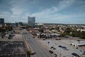 View of Fort Worth from the roof of the Tarrant County Jail Royalty Free Stock Photo