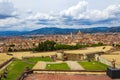 View from Forte di Belvedere Florence skyline Italy