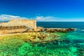 View of The Forte Vigliena in Ortygia, Syracuse. Sicily, Italy