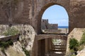 View fortification of the sea, Essauria, Morocco Royalty Free Stock Photo