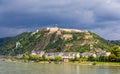 View of Fortress Ehrenbreitstein in Koblenz Royalty Free Stock Photo