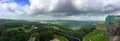 View from fortress Koenigstein in Saxony, Germany Royalty Free Stock Photo