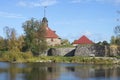 View of the fortress Korela october afternoon. Priozersk, Leningrad region