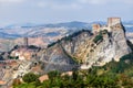 View of the Fortress of San Leo, Italy Royalty Free Stock Photo