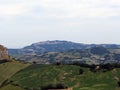 View from the fortress of San Leo to mount Titano