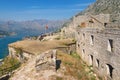 View of fortress of St. John and Bay of Kotor. Montenegro