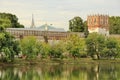 View of the fortress wall of the Novodevichy Convent