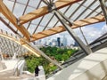 View from Foundation Louis Vuitton terrace to La Defense