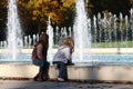 View of the fountain