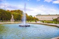 View of Fountain in Mirabell Garden in Salzburg, Austria Royalty Free Stock Photo