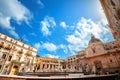 Famous Fountain Pretoria on Piazza Pretoria in Palermo. Sicily, Italy