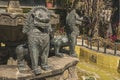 View of a fountain with sculptures of Chinese dragons found in the \