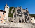 He church is called the Duomo di Santa Maria Assunta, or the Assumption of Mary, Gemona Royalty Free Stock Photo