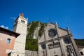 He church is called the Duomo di Santa Maria Assunta, or the Assumption of Mary, Gemona Royalty Free Stock Photo