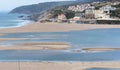 View of Foz do Arelho beach Royalty Free Stock Photo