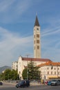 View of the Franciscan Church of Peter and Paul in Mostar. Bosnia and Herzegovina