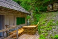 View of the The Franja Partisan Hospital in Slovenia