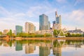 View of Frankfurt city skyline Royalty Free Stock Photo