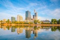 View of Frankfurt city skyline Royalty Free Stock Photo