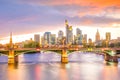 View of Frankfurt city skyline in Germany Royalty Free Stock Photo