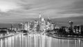 View of Frankfurt city skyline in Germany Royalty Free Stock Photo