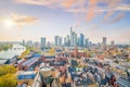 View of Frankfurt city skyline in Germany Royalty Free Stock Photo