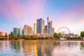 View of Frankfurt city skyline in Germany Royalty Free Stock Photo