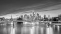 View of Frankfurt city skyline in Germany Royalty Free Stock Photo