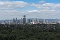 View of Frankfurt downtown from Goethe Tower