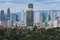 View of Frankfurt downtown from Goethe Tower