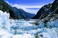 View of Franz Josef Glacier, New zealand Royalty Free Stock Photo