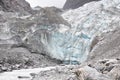 View of Franz Josef Glacier in Westland Tai Poutini National Park on the West Coast of South Island, New Zealand Royalty Free Stock Photo