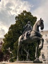 View of the Franz Stephan von Lothringen Statue in the Burggarten park