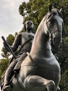 View of the Franz Stephan von Lothringen Statue in the Burggarten park