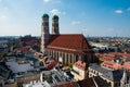 View of Frauenkirche Munich cathedral