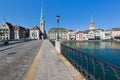 View on Fraumunster Church in Zurich