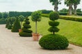 View of Frederiksborg castle park in Hillerod, Denmark Royalty Free Stock Photo