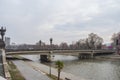 View of Freedom Bridge crossing Vardar river