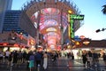 View of the Fremont street Royalty Free Stock Photo