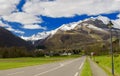View of the french Pyrenees mountains in spring time Royalty Free Stock Photo