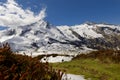 View of the french Pyrenees mountains in spring time Royalty Free Stock Photo