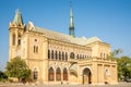 View at the Frere Hall in the streets of Karachi in Pakistan Royalty Free Stock Photo