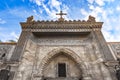 The front entrance facade of Hanging Church, El Muallaqa, in Cairo, Egypt Royalty Free Stock Photo