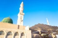 A view from the front of Nabawi Mosque