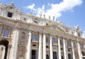 View at front Saint Peter church in Rome Royalty Free Stock Photo