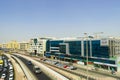 View frorm the Dubai metro car Royalty Free Stock Photo