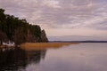 View of frozen lake Royalty Free Stock Photo