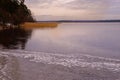 View of frozen lake Royalty Free Stock Photo